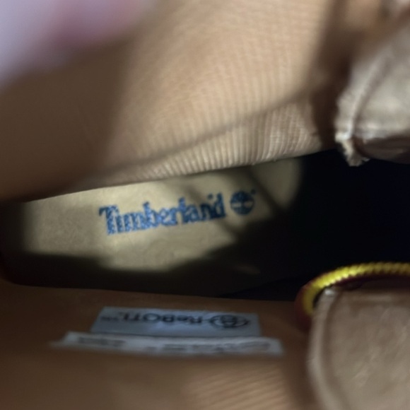 Timberland Sky Boots Wheat Nubuck Leather 6” Lace Up Platform Lug Soles Sz 7 - Picture 11 of 16